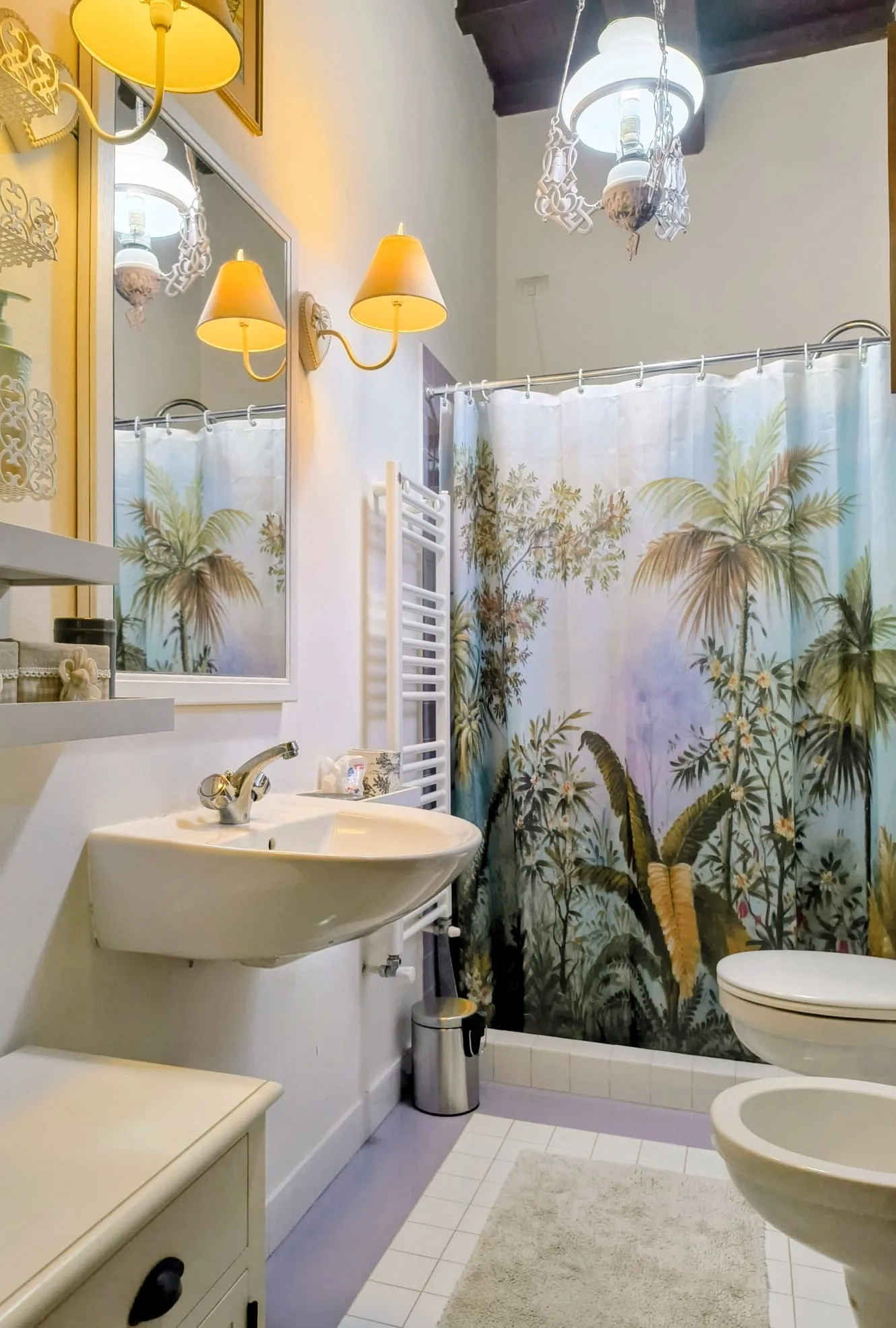 Bagno privato della Suite Imperiale del Borgo a Tuscia Prestige