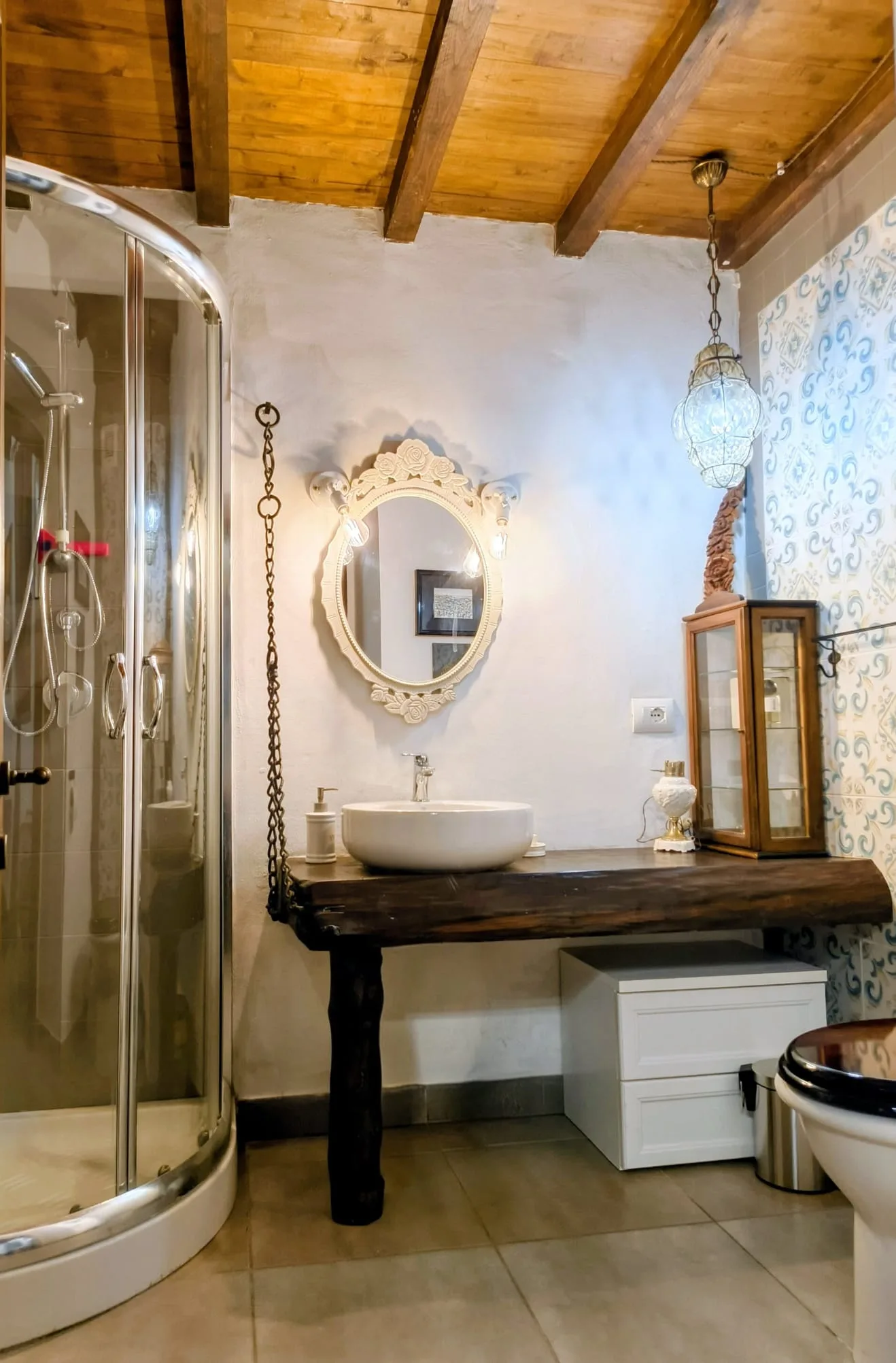 Bagno privato della Camera dell'Uliveto a Tuscia Prestige